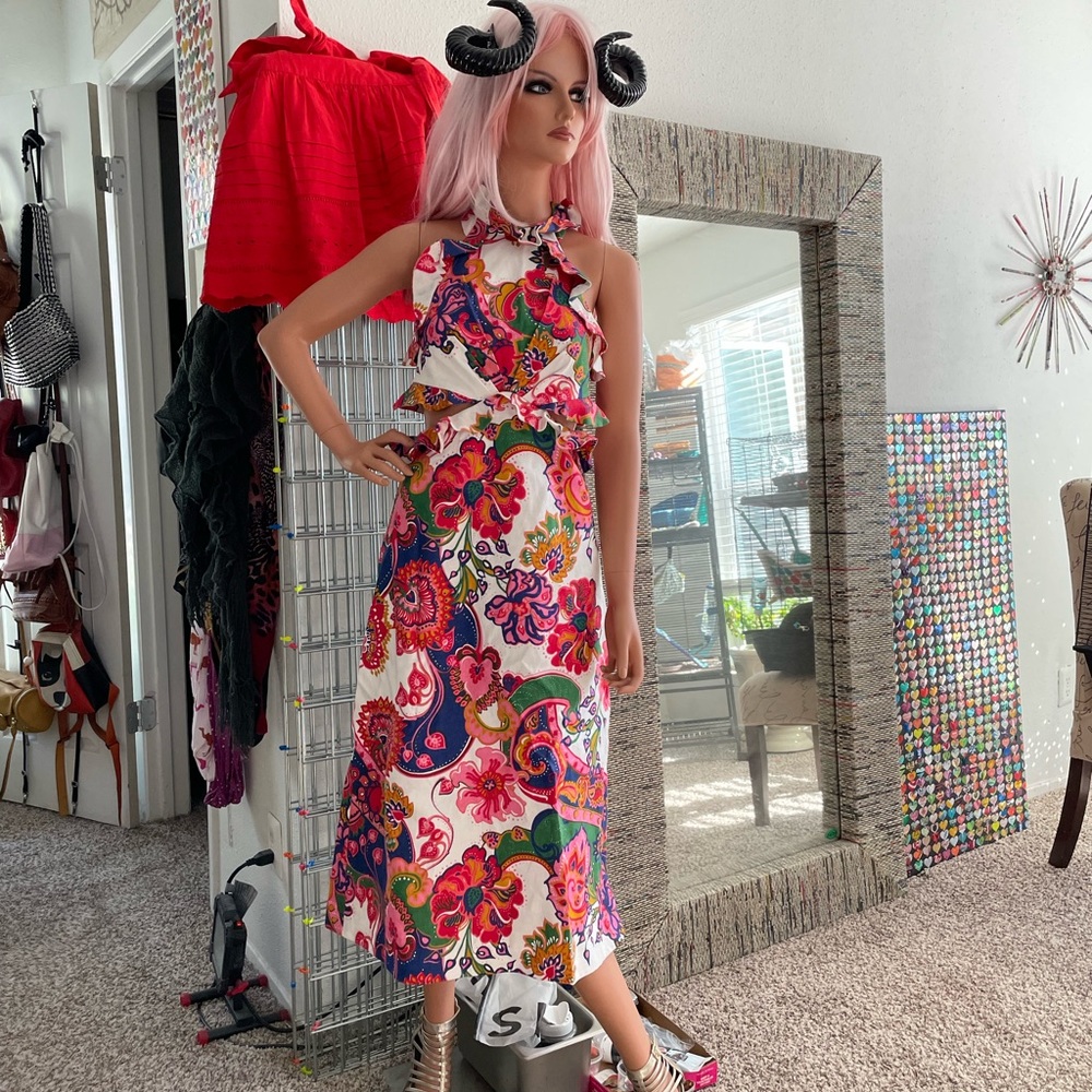 Zimmerman Love struck dress.  Size 4.  Tie back.  Never worn.